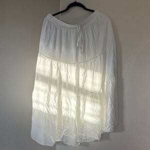 Long White Skirt